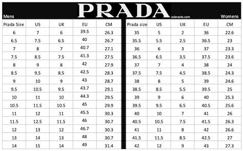 Prada sneakers size guide